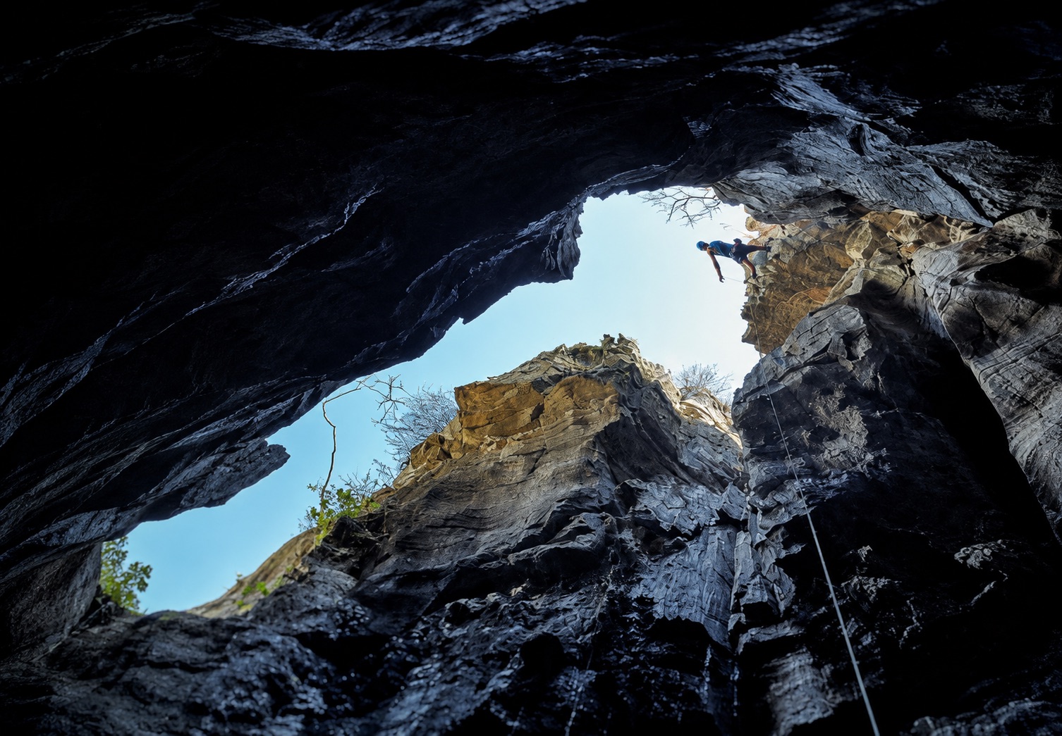 Foto do pico de escalada Belchior, Água Fria de Goiás, GO